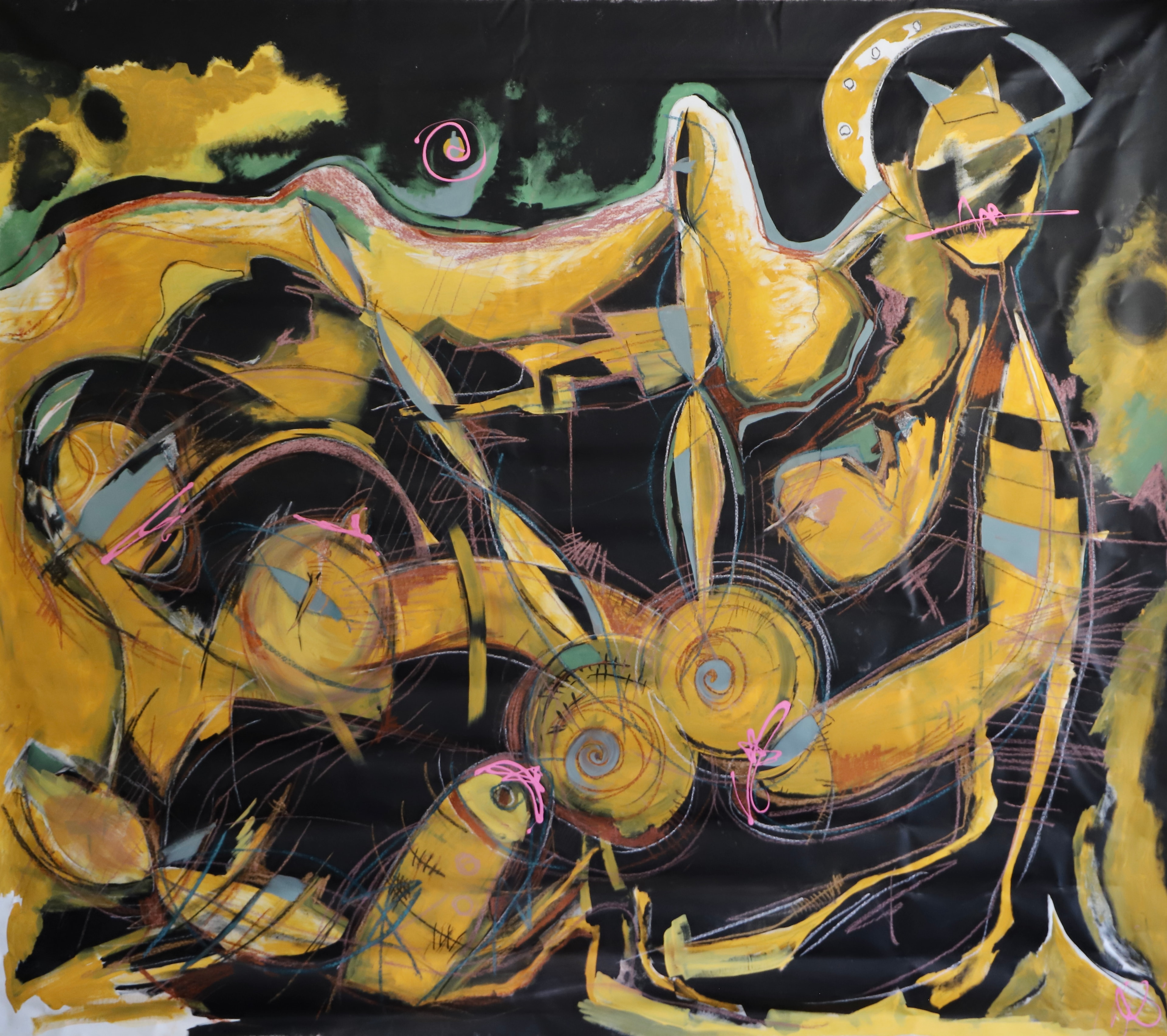 Ants, Acrylic on canvas, 2022