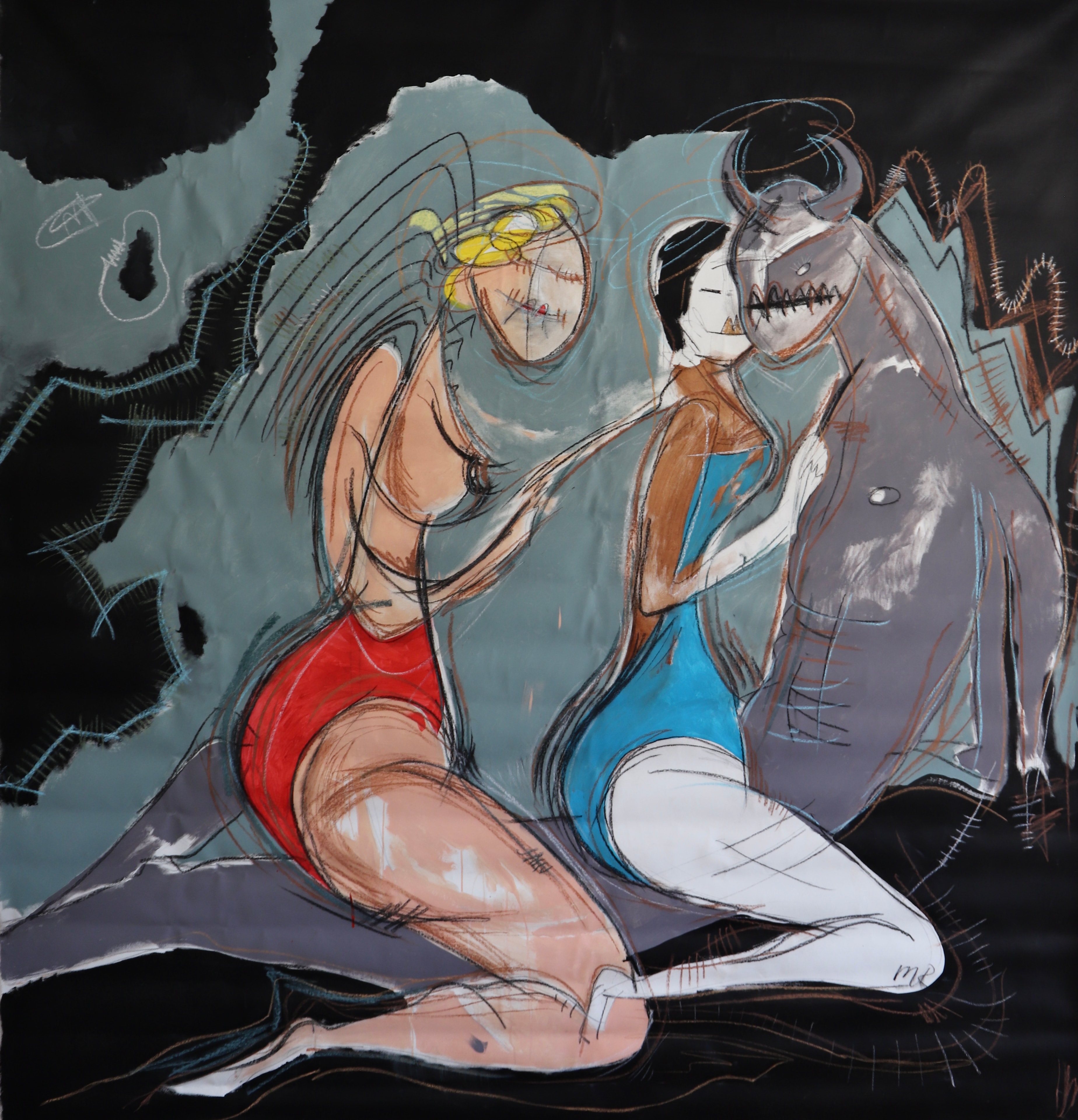 Demon, Acrylic on canvas, 2022