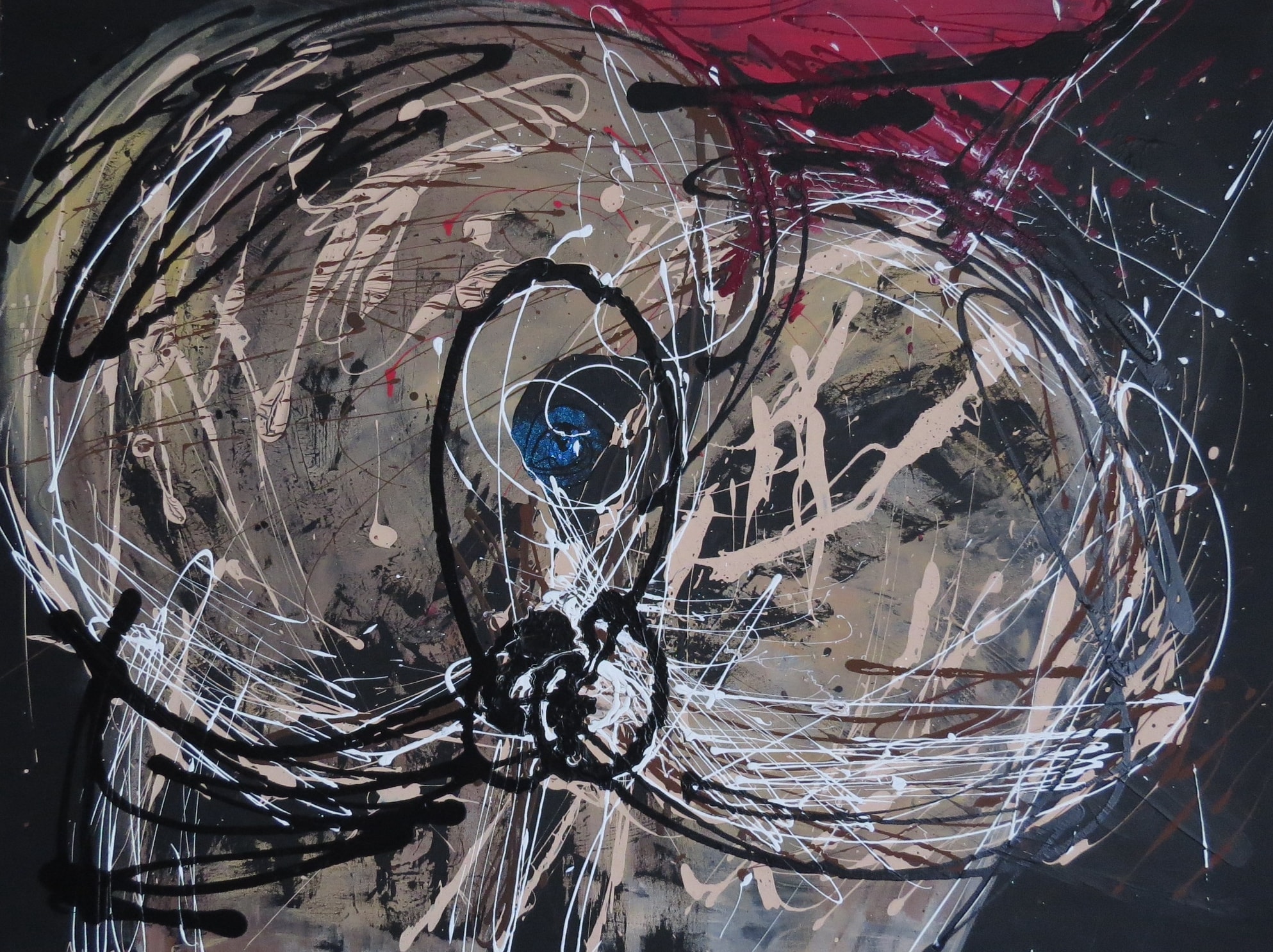 May Be So, Acrylic, pastel chalk on canvas, 2022