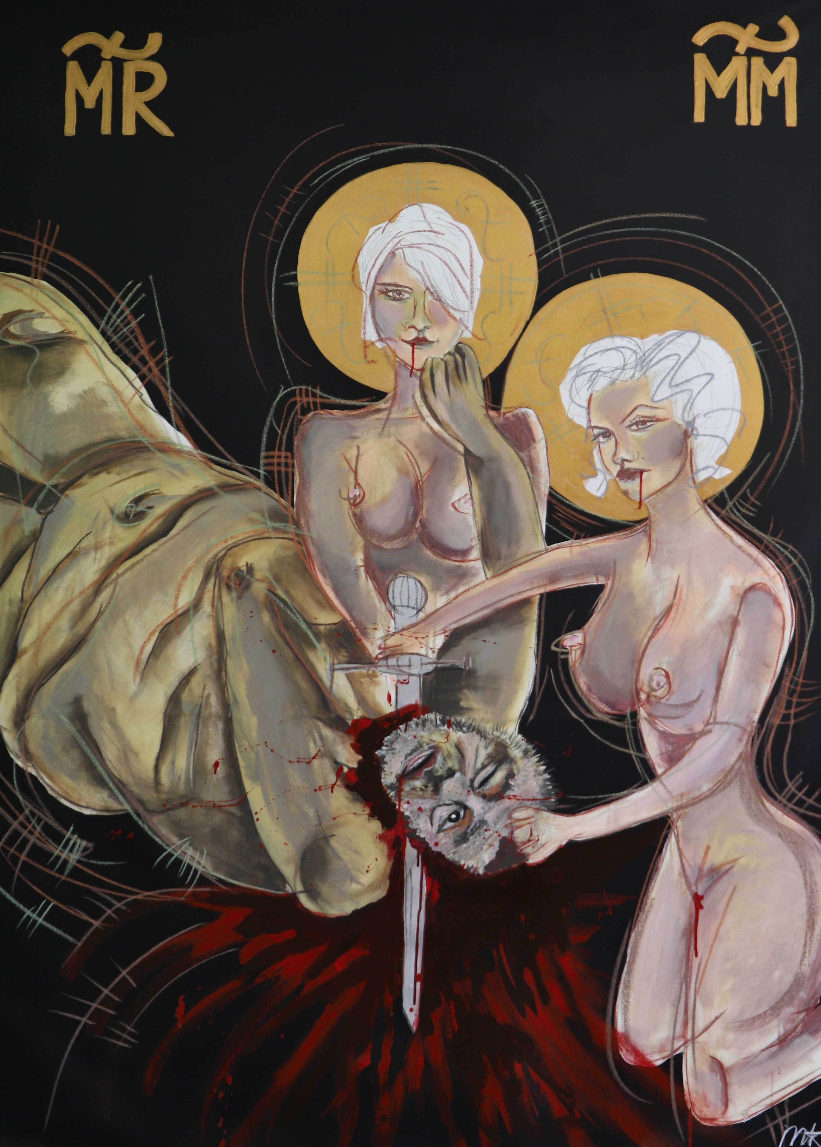 Murder She Wrote, Acrylic on canvas, 2022