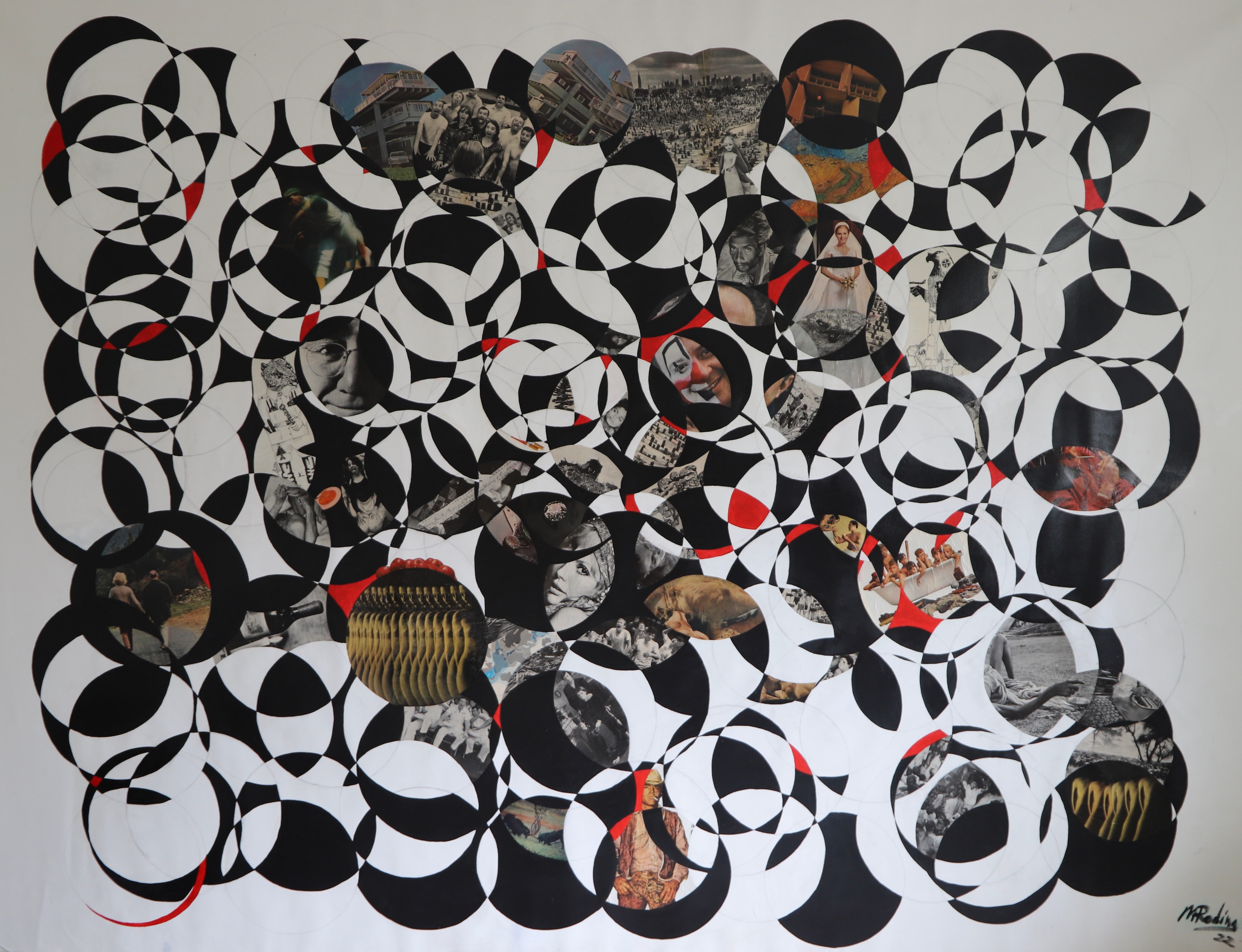 Capsules of Life, Acrylic on canvas, 2023