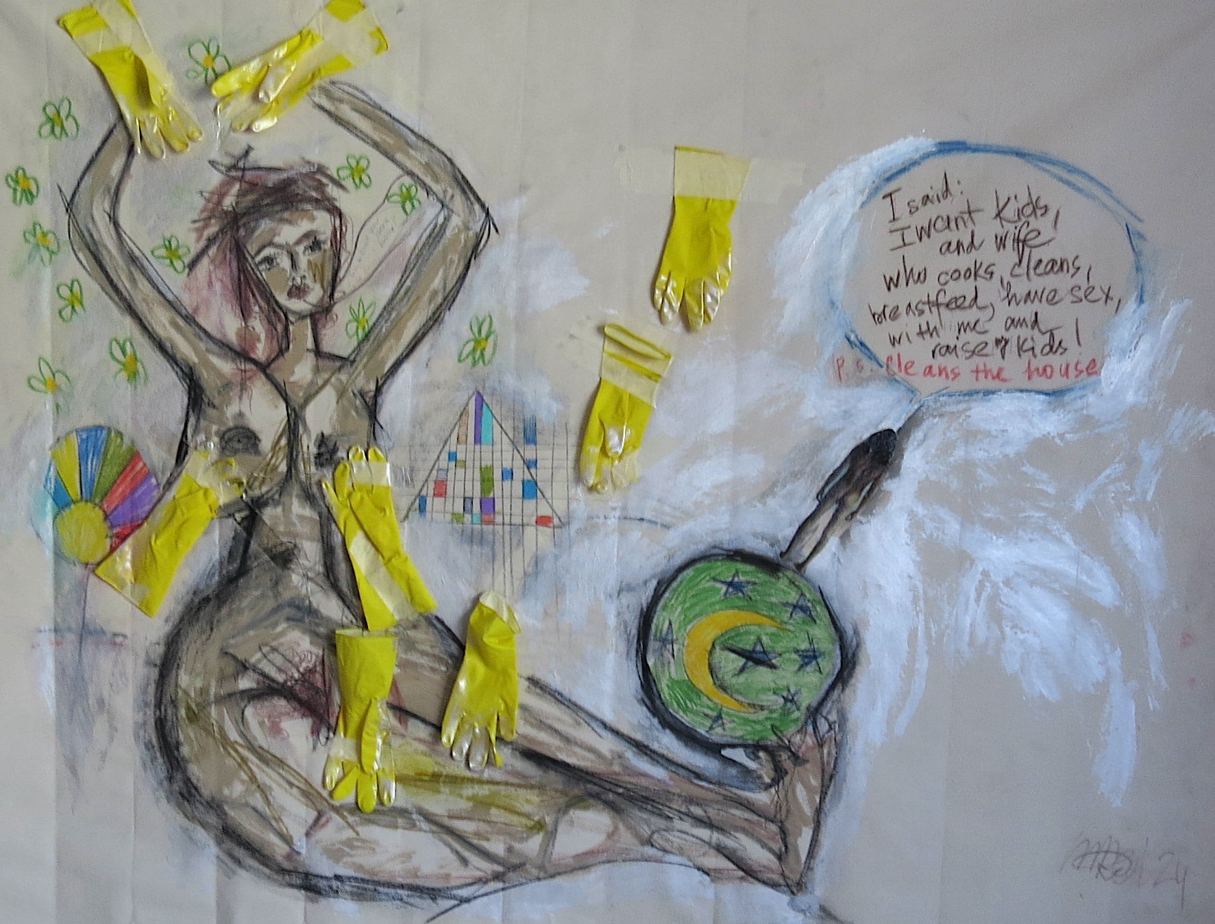 Housewife, Acrylic on canvas, 2024