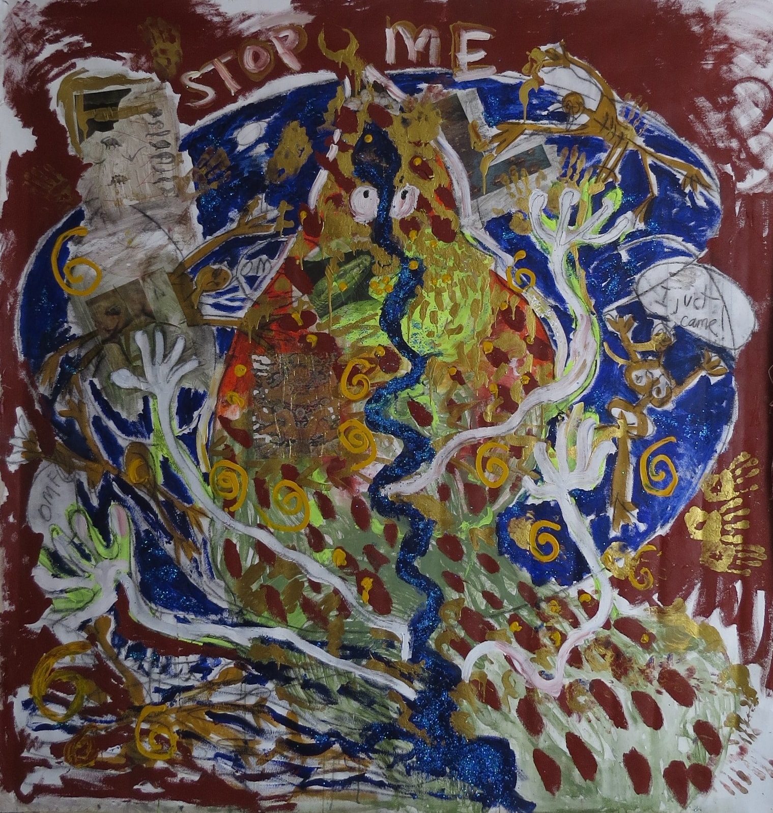 Stop Me Now, Acrylic on canvas, 2024