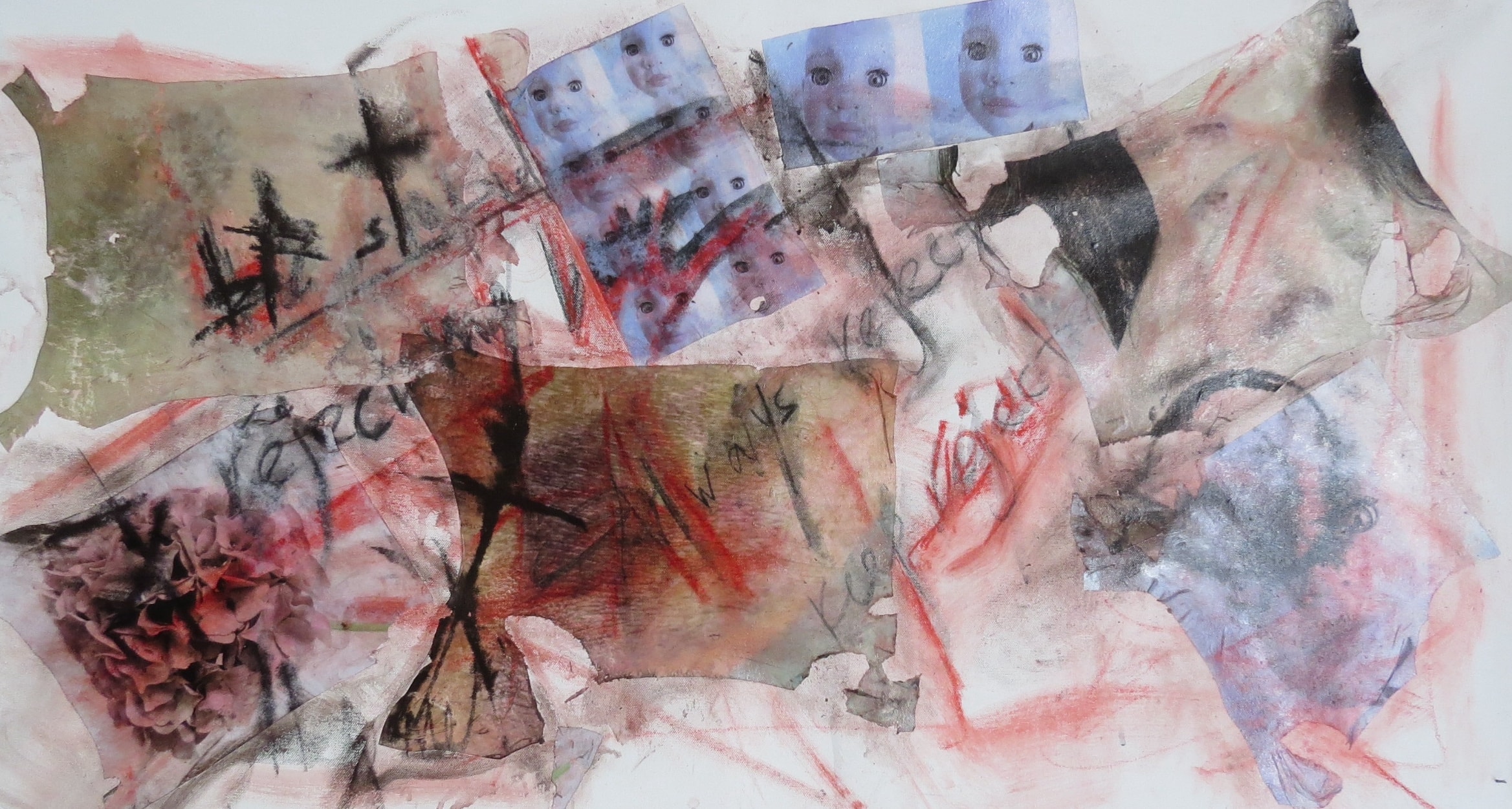 Bruised I, Acrylic, chalk, ink on canvas, 2025