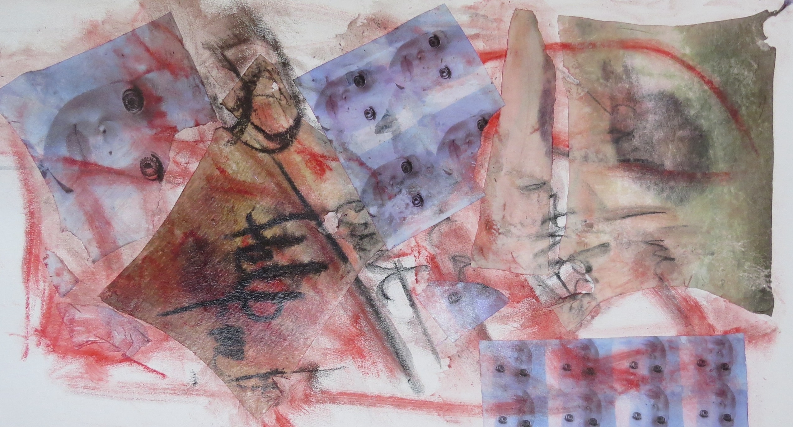Bruised V, Acrylic, chalk, ink on canvas, 2025